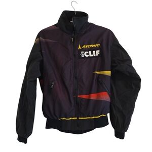Men's Runners Jacket Black and Yellow VOmax Size Small Atomtic
